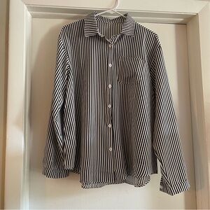 Black and White Striped Women’s blouse